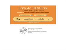 Tablet Screenshot of gonzalofernandez.es